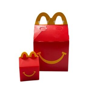 Lil McDonalds Happy Meal Toys #7 Miniature Happy Meal Box